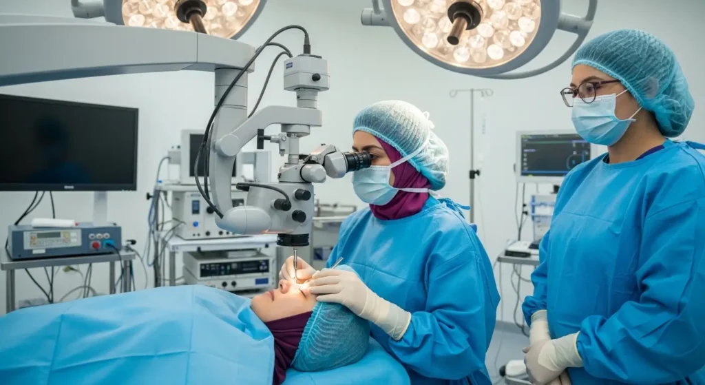 عملية ليزك لتصحيح النظر في مركز طبي متخصص